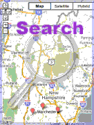 Search for merchants on a map